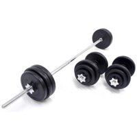 Combo 50kg tạ tay, tạ đẩy tập gym tại nhà ( 50kg tạ, 2 đòn tay 35, 1 đòn 1m5)