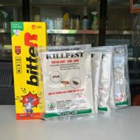 Combo 5,10,15,20 gói diệt bọ chét Kill Pest gói 50g + 1 chai xua đuổi chuột bitter chai 180ml
