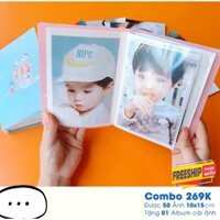 Combo 52 ảnh 10x15+ Album bìa nhựa