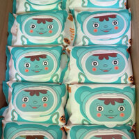 Combo 5gói khăn giấy ướt gấu Villa không mùi gói to 250gr - khổ giấy lớn