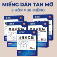 COMBO 5hop 30 Miếng dán hỗ trợ tan mỡ đông y thải độc giảm mỡ bụng,bắp tay,đùi,giam cảm giác thèm ăn