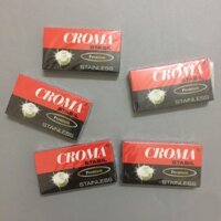 Combo (5Hộp=50 LƯỠI) Dao lam Croma hàng chính hãng