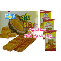 combo 5kg/ 260 gói thùng bánh xốp sầu riêng gói lớn dày, bánh xốp nhân kem vị sầu riêng, bánh truyền thống Việt Nam