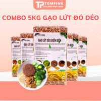 [Combo 5Kg] Gạo Lứt Dẻo Điện Biên Vụ Mới - Tôm Vàng