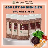 Combo 5kg Gạo Lứt Đỏ Điện Biên Hữu Cơ, Đặc Sản Tây Bắc Dẻo Thơm, Ăn Kiêng Tốt Cho Sức Khoẻ | Yêu gạo