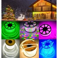 Combo 5M, 10M, 15M, 20M (kèm nguồn không chớp) đèn led dây 2 hàng, 3 hàng bóng, hàng chất lượng hợp tác Việt Hàn