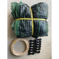 Combo 5m lưới lan che nắng Thái Lan khổ 4m tặng kèm kẹp và dây căng giá siêu rẻ