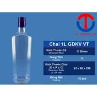 COMBO 5O CHAI 1L NHỰA THỰC PHẨM - GDKV VT