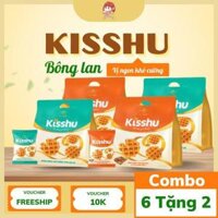 Combo 6 Bịch Bông Lan Trứng Tươi Sợi Gà Tặng 2 Bịch Vị BBQ (4 Gói/Bịch) Bánh Mì Bảo Ngọc Dinh Dưỡng