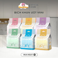 Combo 6 bịch khăn giấy ướt HANNAH SEYO 10 miếng 8 túi mini bỏ túi tiện dụng cho mẹ an toàn cho bé