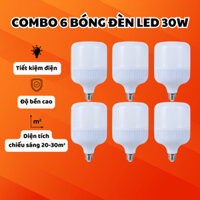 Combo 6 Bóng Đèn 30W Coka Siêu Sáng Tiết Kiệm Điện An Toàn