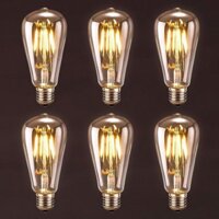 Combo 6 Bóng đèn LED sợi tóc EDISON - T64-4W