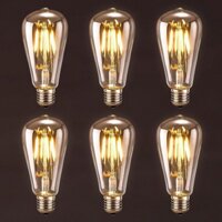 Combo 6 Bóng đèn LED sợi tóc EDISON - T64-4W