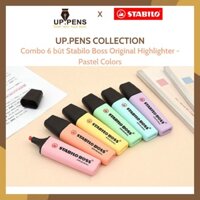 Combo 6 bút highlight Stabilo Boss Original Highlighter - Pastel Colors