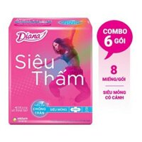 combo 6 bvs diana siêu mỏng cánh 8 miếng