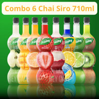 Combo 6 Chai 710ml Bộ 8 Mùi Siro Trái Cây Freshy - Syrup - Nguyên Liệu Pha Chế Thái Lan Baristhing