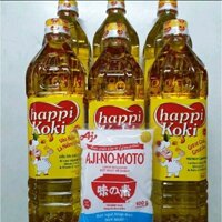 COMBO 6 CHAI DẦU HAPPY KOKI 1 LÍT.TẶNG 1 GÓI AJINOMOTO 100G.