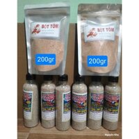ComBo 6 chai Tơ NHỆN  VÀ 2 GÓI BỘT TÔM  TƠ nhện mỗi chai 100g dùng kết dính mồi câu cá