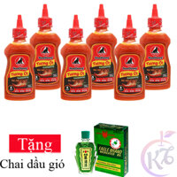 Combo 6 chai Tương ớt Nam dương Cay đặc biệt chai 250g Tặng 1 chai dầu gió xanh - tương ớt 3 THẬT siêu cay chính