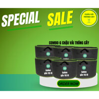 Combo 6 chậu vải trồng cây 30 Gallon(115 lít), Giải pháp trồng rau quả thực phẩm cho không gian hẹp
