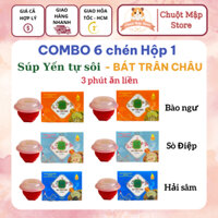 COMBO 6 chén Soup Tổ Yến Ăn liền BÁT TRÂN [Hộp 1 giật 🔥- 140g] - Sò Điệp 27g, Bào Ngư 27g, Hải Sâm 30g. Chuột Mập Srore