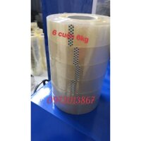 Combo 6 cuộn 1kg băng dính lõi nhựa 3mm