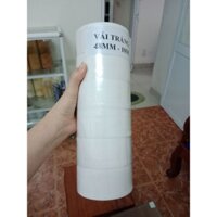 Combo 6 Cuộn Băng Keo Vải Trắng 48mm x 10m - dán bao , dán bạt