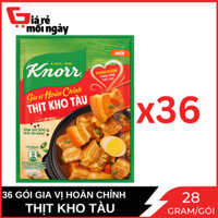 Combo 6 Dây - 36 Gói Gia Vị Hoàn Chỉnh Knorr Thịt Kho Tàu Dây 6 Gói