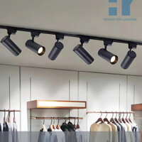 Combo 6 Đèn Rọi Ray 10w/ 12w /20w/ 30w +1 Thanh Ray 1,5m, Đèn Rọi Ống Bơ Trang Trí Cửa Hàng