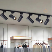 Combo 6 Đèn Rọi Ray12w /20w/ 30w +1 Thanh Ray 1,5m, Đèn Rọi Ống Bơ Trang Trí Cửa Hàng