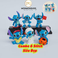 (Combo 6 Figure) Mô hình Stitch nhân vật hoạt hình anime dễ thương chất lượng đảm bảo