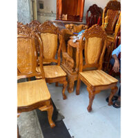 Combo 6 ghế bàn ăn gỗ căm xe ( FREESHIP 70 KM )