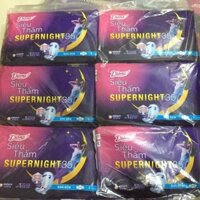 Combo 6 gói Băng vệ sinh Diana Super Night 35cm - 160