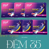 Combo 6 Gói Băng Vệ Sinh Diana Super Night Siêu Ban Đêm 35cm ( 1 gói / 3 miếng )