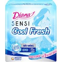 Combo 6 gói băng vệ sinh Diana Sensi Cool Fresh không có cánh