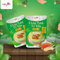 COMBO 6 GÓI CHÁO TƯƠI TỔ YẾN Cháo tươi tổ yến Cá hồi - Cải bó xôi