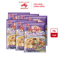 Combo 6 Gói Gia Vị Nêm Sẵn Aji-Quick Bún Bò Huế 59gGói