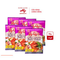 Combo 6 Gói Gia Vị Nêm Sẵn Aji-Quick® Lẩu Thái 50g/Gói