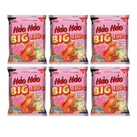 Combo 6 gói Mì Hảo Hảo big 100g tôm chua cay 100g (6 gói)