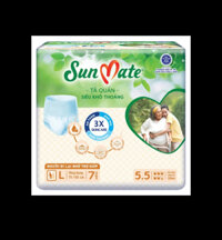 Combo 6 Gói Tã quần Sunmate L7 - Tã Quần Người Lớn - Date luôn mới