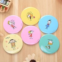 Combo 6 gương mini cầm tay hoạt hình mẫu ngẫu nhiên