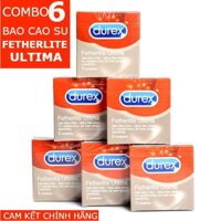 COMBO 6 HỘP BAO CAO SU DUREX FETHERLITE ULTIMA SIÊU MỎNG