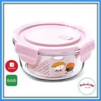 Combo 6 Hộp cơm thủy tinh tròn 400ml đựng thực phẩm cao cấp đa năng có nắp hút chân không – Buôn rẻ.com 00996