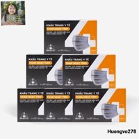 Combo 6 hộp  khẩu trang Bông Bạch Tuyết than hoạt tính