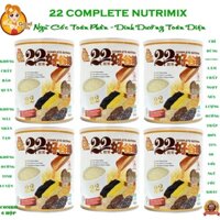 Combo 6 hộp ngũ cốc dinh dưỡng cao cấp 22 Complete Nutrimix - Chia Seed (Hạt Chia) 750g/hộp thiếc