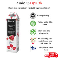 Combo 6 Hộp Nước Ép Lựu Đỏ Bonne Nhập Khẩu Phần Lan - 6 Hộp