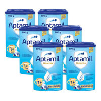 Combo 6 hộp sữa Aptamil Pronutra Kindermilch 1+ của Đức cho trẻ từ 1 tuổi hộp 800g