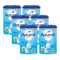 Combo 6 hộp sữa Aptamil Pronutra Kindermilch 2+ của Đức cho trẻ từ 2 tuổi hộp 800g