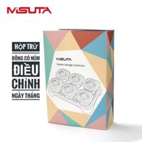 Combo 6 Hộp trữ đông ăn dặm Misuta có núm cài đặt ngày tháng Dung tích 120ml