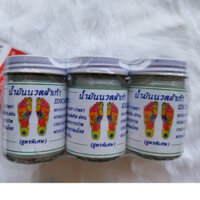 Combo 6 hũ Dầu cù là Thái Lan, Dầu xoa bóp huyệt bàn chân Thái Lan 50 gram